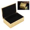 Vintage Jewelry Box Carved Elegant Colorfast Zinc Alloy Soft   Lining Trinket Storage Box for Dressing Table Shelf