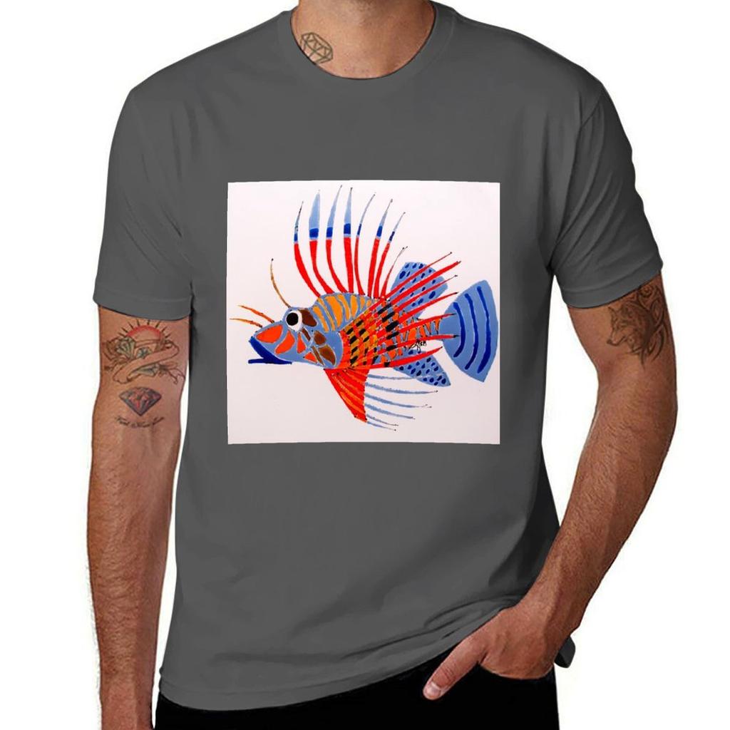 Lion Fish Tshirt Trendy Pattern Tshirt For Unisex