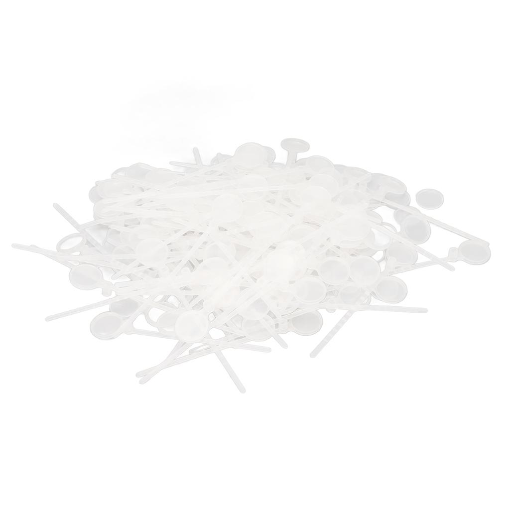 100pcs Poultry Leg Bands Disposable Poultry Leg Ties with Tag Covers for Chicken Duck Goose Pigeons