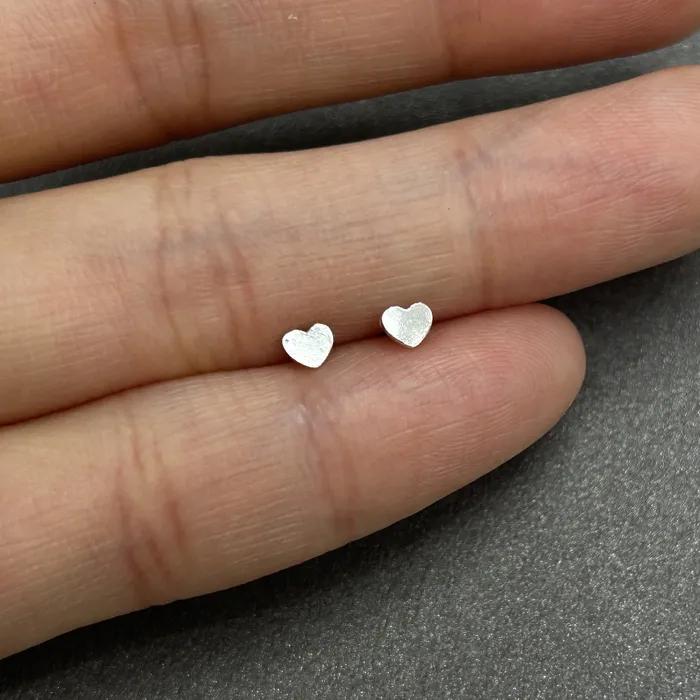 925 Flat Miniheart Piercing (single)