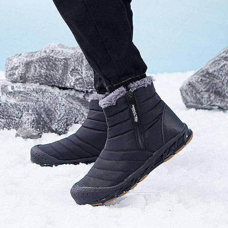 2025 Winter Boots for Women Men Wide Toe Barefoot Sneakers Women's Snow Boots Thick Plush Women Boots Ankle Boots Hiking Shoes