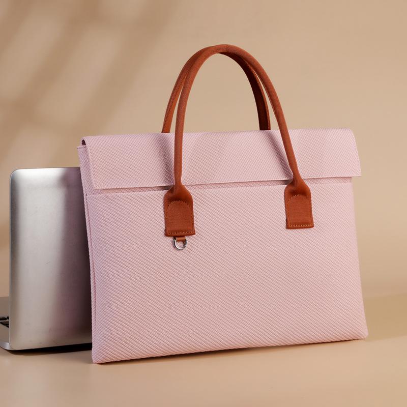17-inch Lightweight Japan-Korea Laptop Commuting Handbag with Printed Logo