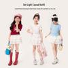 Girls' Cotton Lace A-Line Skirt