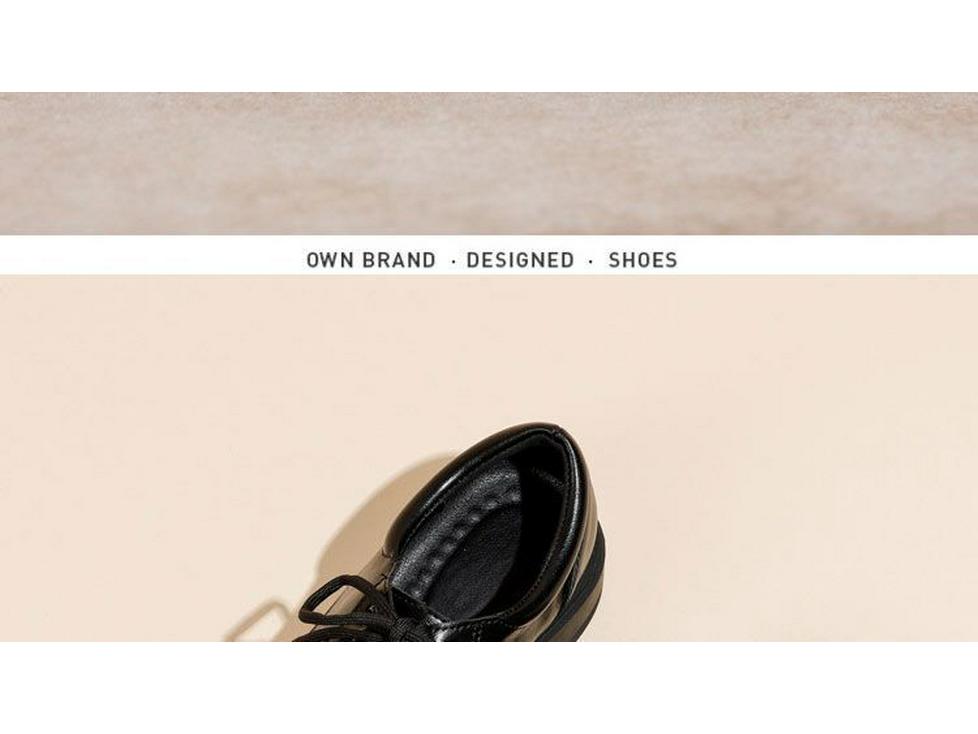 Women's Genuine Leather Fleece-Lined Loafers - Thick Sole, Slip-On, Lace-Up, British Style for Autumn and Winter