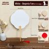 Children's DIY Xuan Paper Round Fan – Back to School Ancient Style Double-Sided Handmade Fan for Team Building and Icebreakers