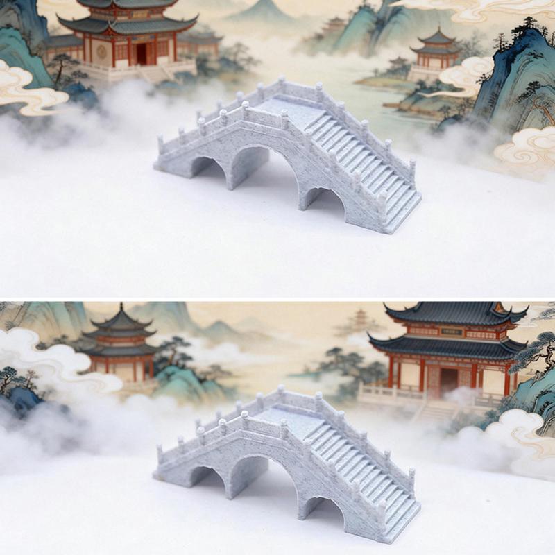 1/12 Dollhouse Simulation Arch Bridge Model Dollhouse Outdoor Garden Park Landscape Ornament Doll House Decor Accessories
