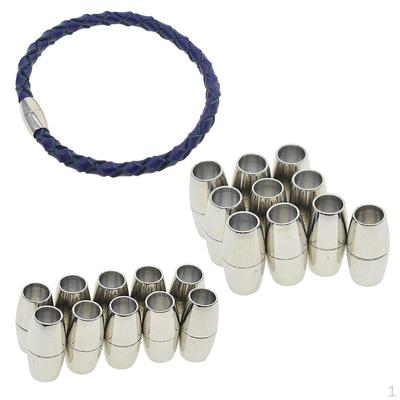 20 Sets Leather Cord End Cap/ Magnetic Clasp (Fit 5mm Cord) for Jewelry Making Necklace and Bracelet