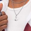 PIG & HEN Anchor Necklace - Silver X Silver