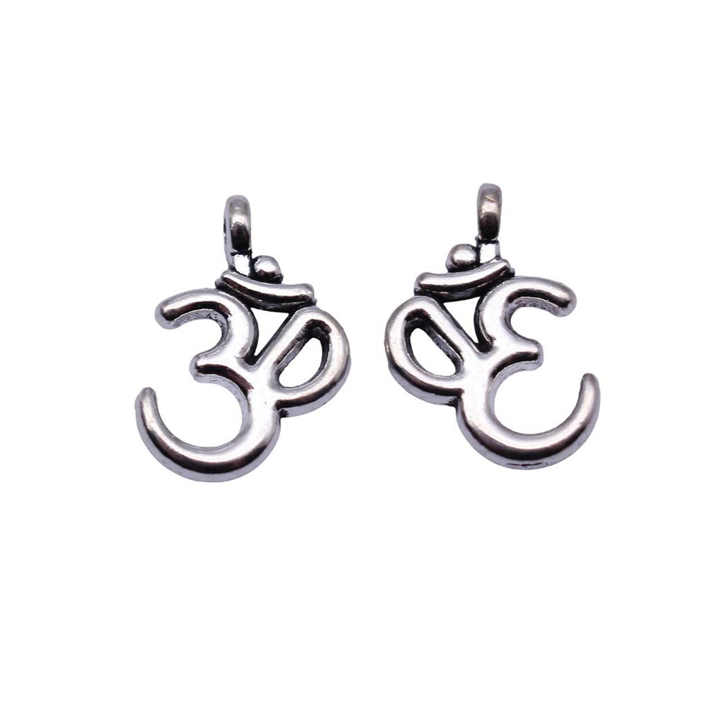 Om Lotus Charms Sports Pendants For Spiritual Yoga Themed Jewelry