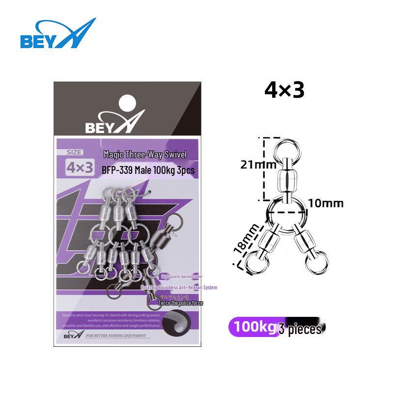 Beya Magic Three-Way Swivel - High Tensile 304 Stainless Steel Bearing Swivel Accessory