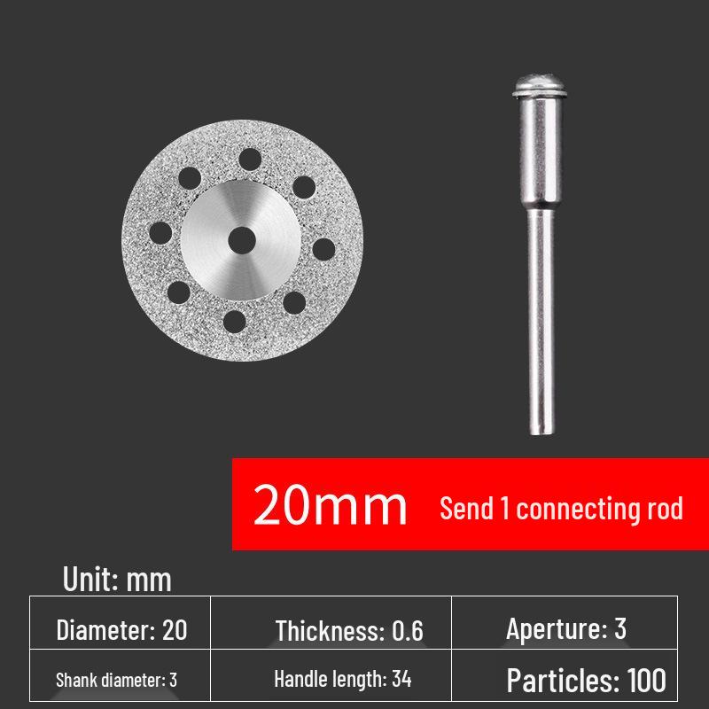 Diamond Blade for Jade, Ceramic, and Glass Cutting - Toothless Saw for Grout Cleaning and Gap Filling with Electric Grinder