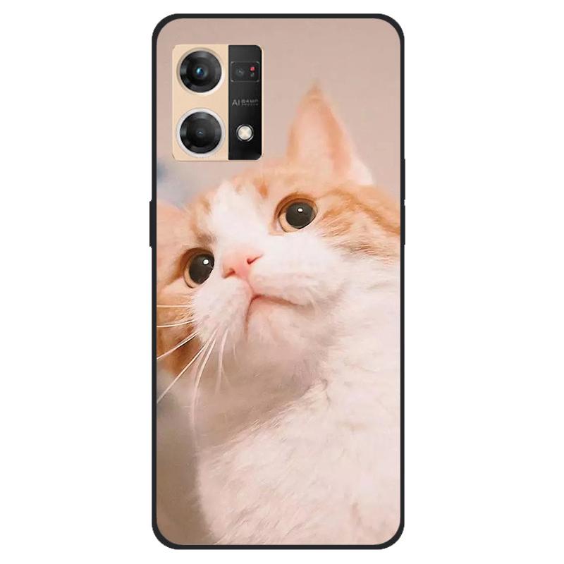 Für Oppo Reno7 4G Hülle CPH2363 Stoßfest Weiches Silikon TPU Rückseite für Oppo F21 Pro F21Pro Handyhüllen für Reno 7 4G Niedlich