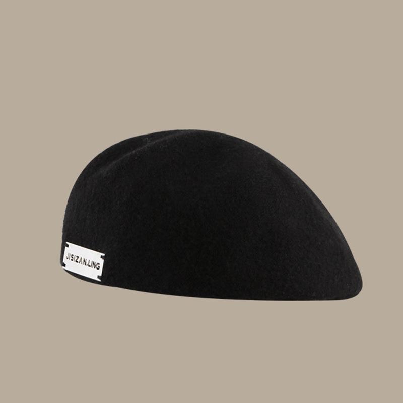 Vintage reverse forward hat Spice girl sweet cool newsboy beret women's big head circumference painter hat shows small face
