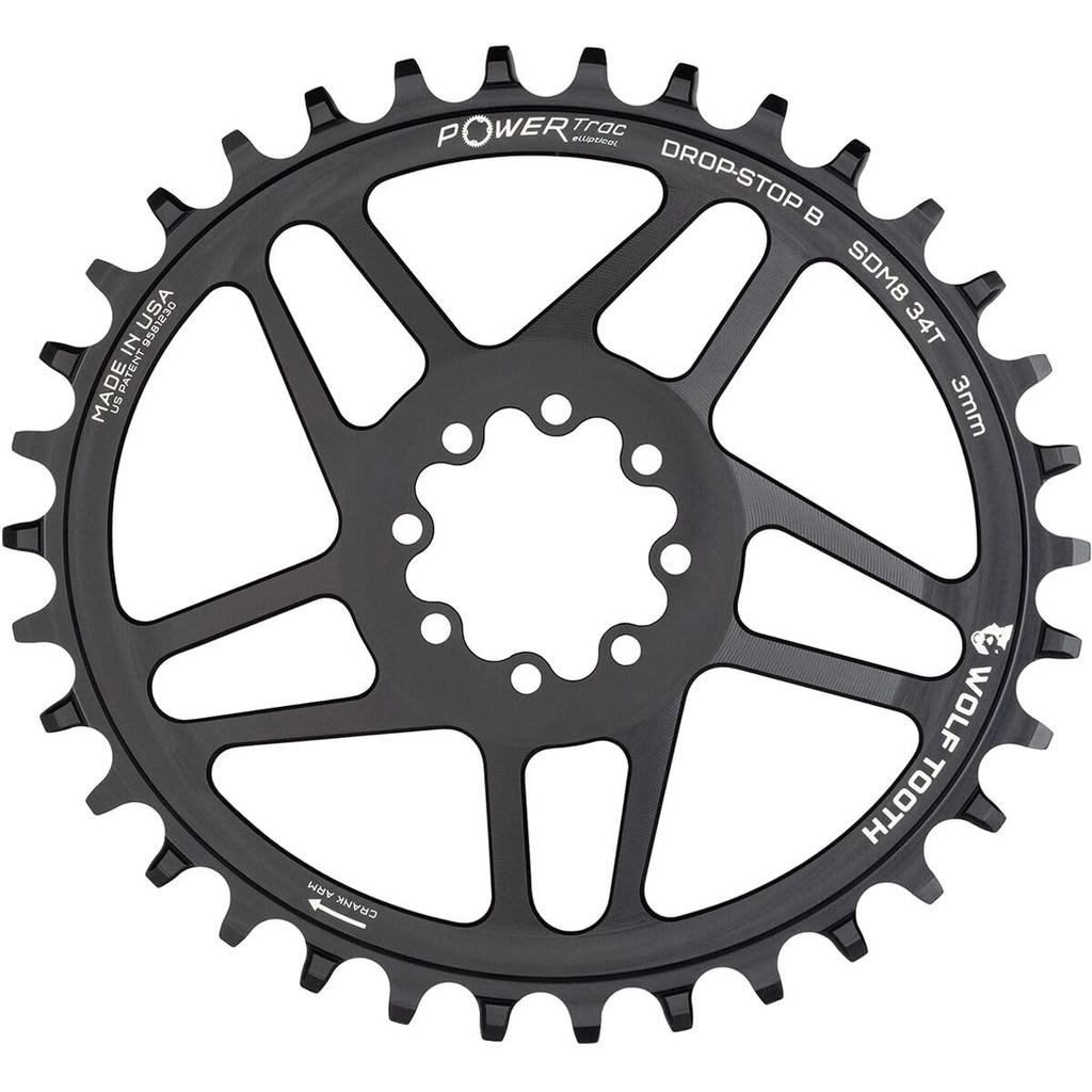 Wolf Tooth Elliptical Direct Mount Chainring for SRAM 34T 8-Bolt