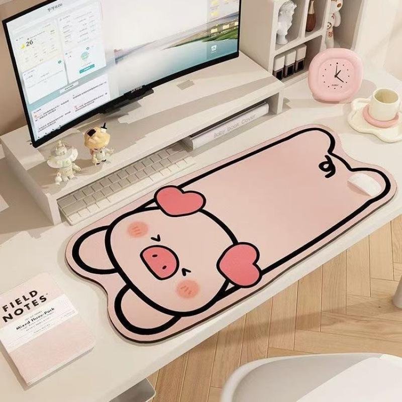 Extra Large Cute Cartoon Diatomaceous Earth Mouse Pad Desk Mat