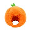 Soft Pumpkin Headpiece OneSize 3D Head Cover with Leaf Detail Headwear for Stage