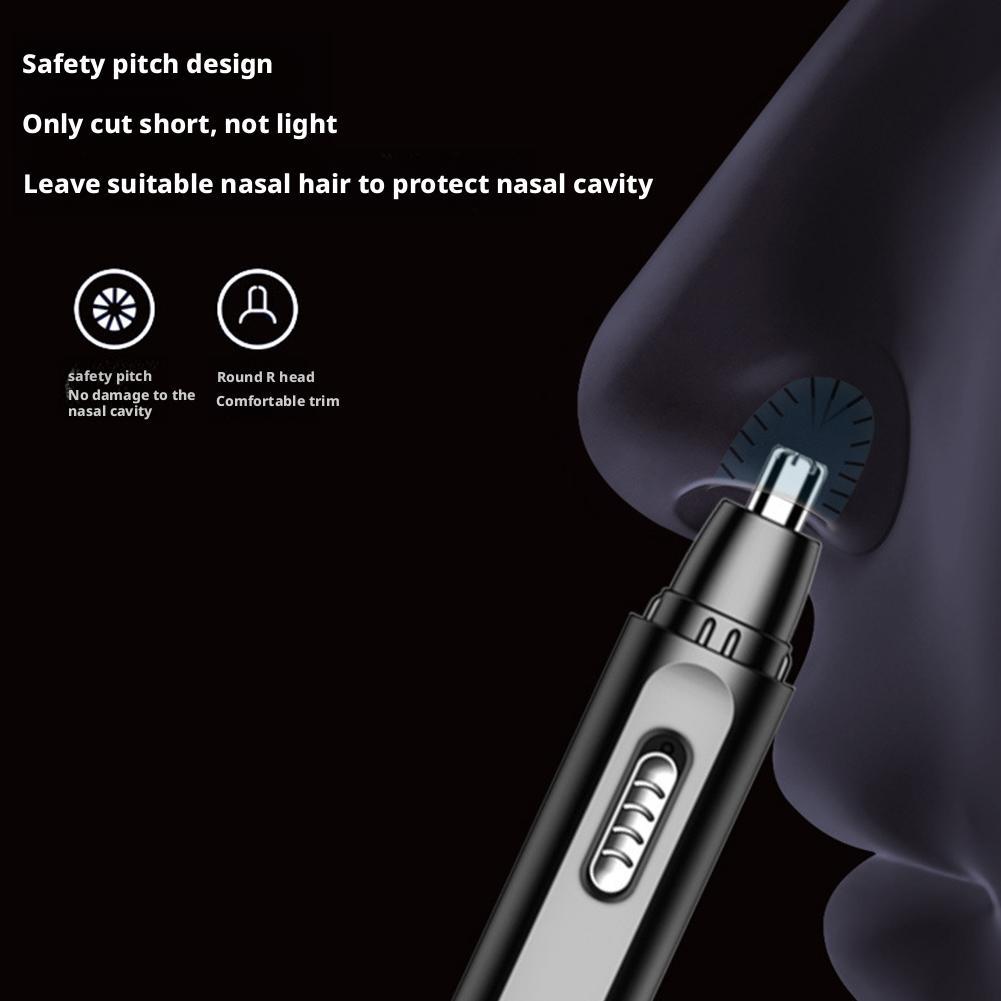 Electric Nose Hair Cleaning Trimmer Portable Nose Ears Hair Eyebrow Trimmer For Travel Men Rechargeable Painless Clipper Gift