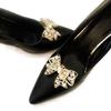 Damen Schleifen Schuhclips Anhänger Abnehmbare Strasssteine Kristall Schuhschnallen Braut Hochzeit Abschlussball Party High Heel Dekorationen