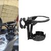 Bike Cup Support for Bar Tube, Round Screw Fastener with Joint Arm and Base Plate, Black Travel Cup Rest for Day to Day Outdoor Use