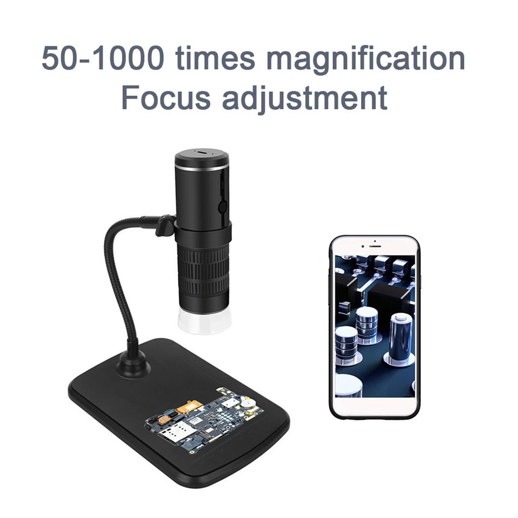 1920x1080 Camera Resolution HD Magnifying Glass Digital WiFi Microscope F210 with 8 Adjustable LED Lights