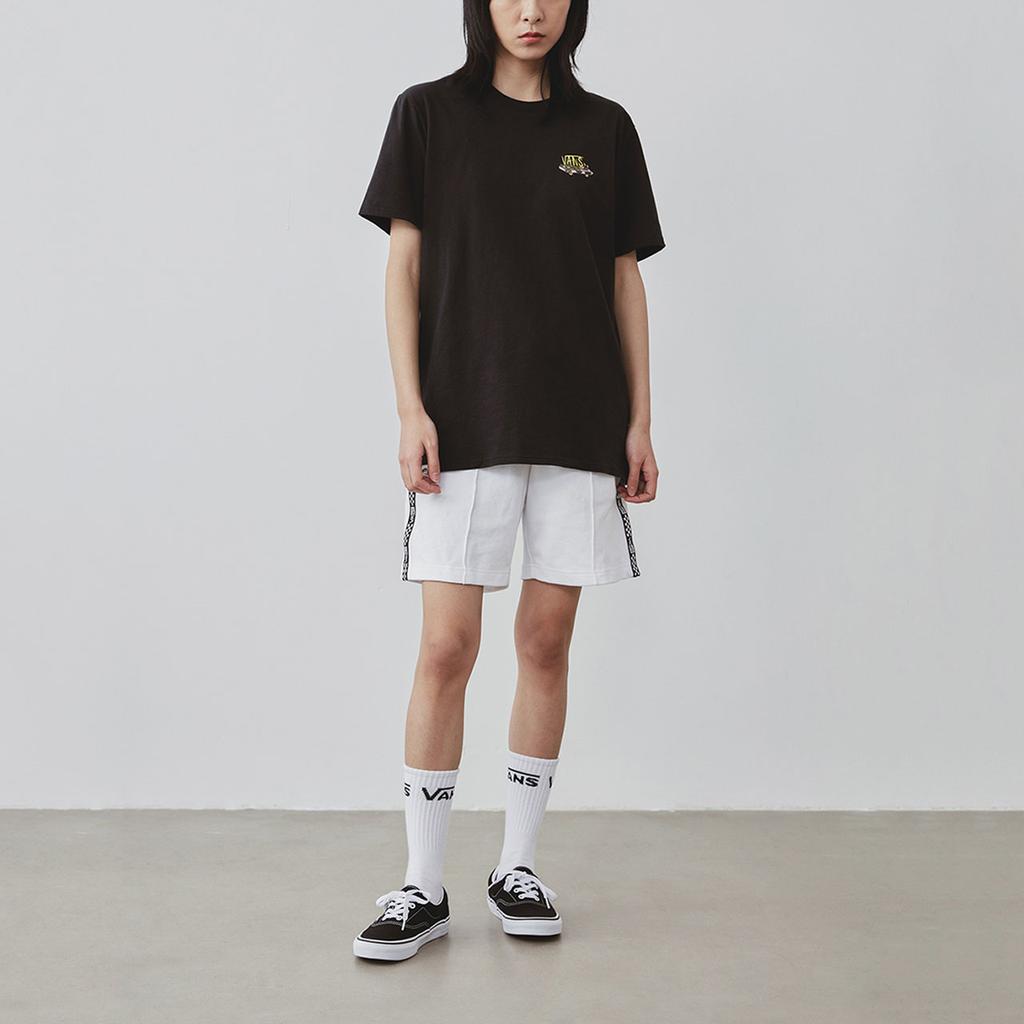 Vans OTW Artist Collaboration One-Eyed Dwarf Short Sleeve T-Shirt Women Tops Black VN0A4MNIBLK