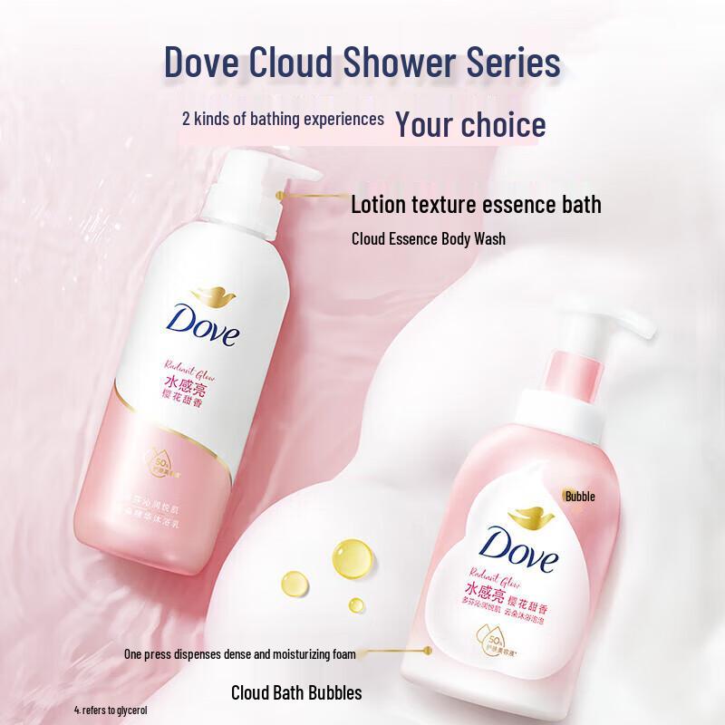 DOVE Cherry Blossom Foaming Body Wash 400ML