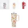 Creative 5d Christmas Themed 40oz Handled Automotive Cup Stylish 304 Stainless Steel Insulated Travel Mug