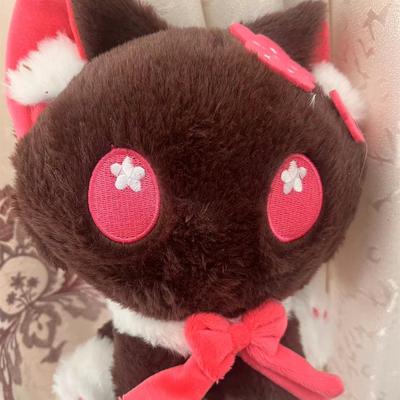 Poupée chat en noyer originale God Fan Two Creation, mignonne poupée en peluche au gâteau aux prunes, animation autour de deux yuans