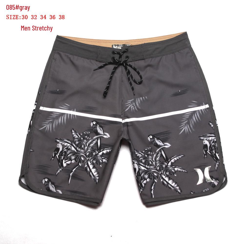 2023 Herren Schnelltrocknende Stretch Surf- & Lauf-Beachshorts, Lässiger Fünf-Punkt-Fitness-Stil