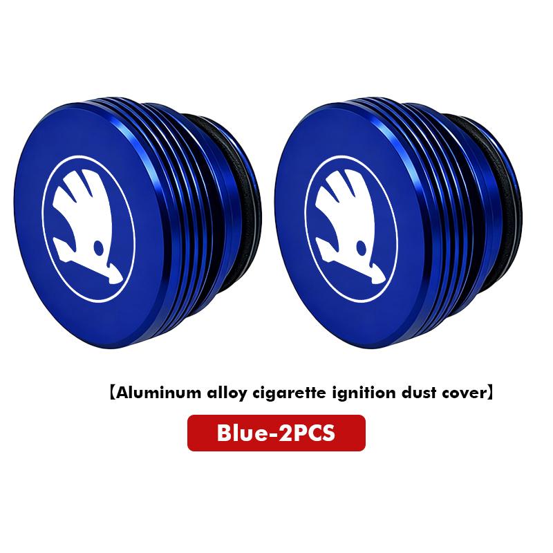 AES1 For Skoda 1/2PCS Car Cigarette Lighter Cover Button Protector Dust Cap Auto Accessories Octavia A5 A4 Mk1 2 Fabia Superb Rapid