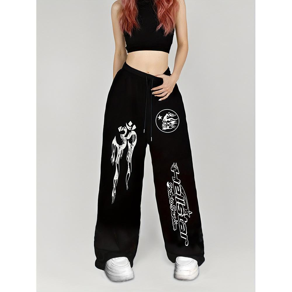 High Street Hip Hop Trend Casual Pants Men's Summer New Loose Niche Straight Versatile Long Pants
