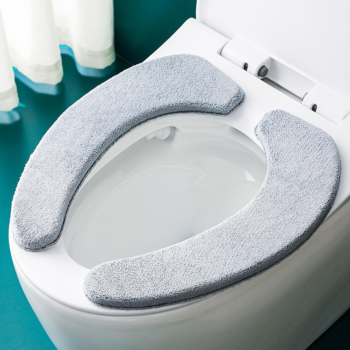

Soft and Washable Toilet Seat Cushion, Thick and Comfortable, Easy To Install, Suitable for Most Toilet and Bathroom Accessories серый