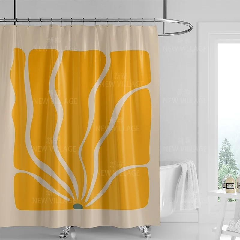 Abstrakcyjna Zasłona Prysznicowa z Graffiti Można Prać w Pralce Odporna na Wycieranie Nordycka Dekoracyjna Zasłona Prysznicowa do Rodzinnej Łazienki 180x200