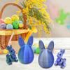 Ostereier-Ornament mit Hasenohren und beweglichem Hasen im Inneren – 3D-gedruckte Hasenfigur mit beweglichen Gelenken – Fidget-Spielzeug für Ostern und Partys