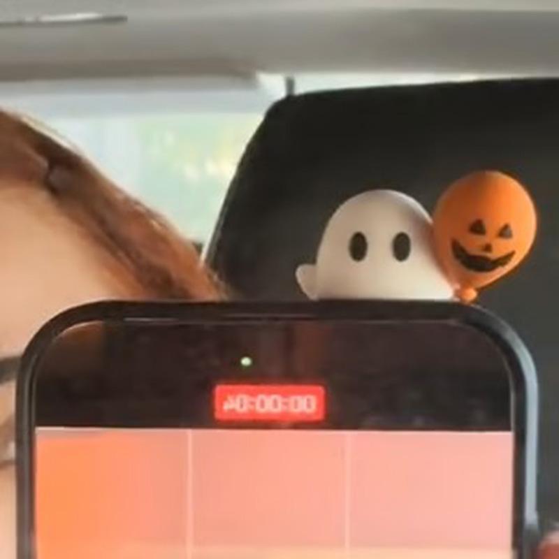 1/6Pcs Mystery Phone Buddy Cute Halloween Phones Decorations Mini Figure Design Figurine Fun Desk Accessory For All Phones