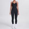 Seamless solid color beauty back vest, trousers, yoga suit set, tight running, fitness, yoga two-piece set