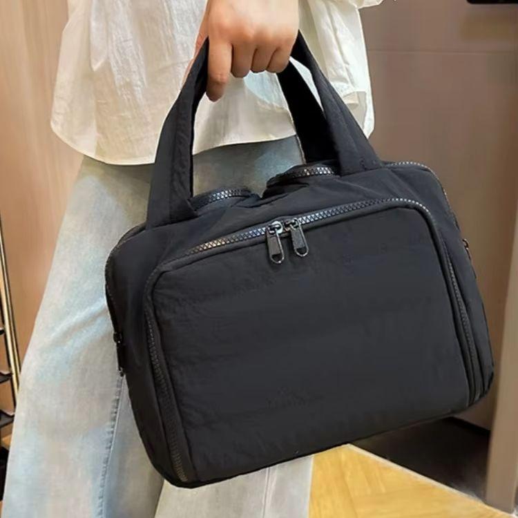 Travel Toiletry Bag with Wide Opening, Puffy Makeup Pouch, Storage Bag, Toiletry Set, Portable Handbag