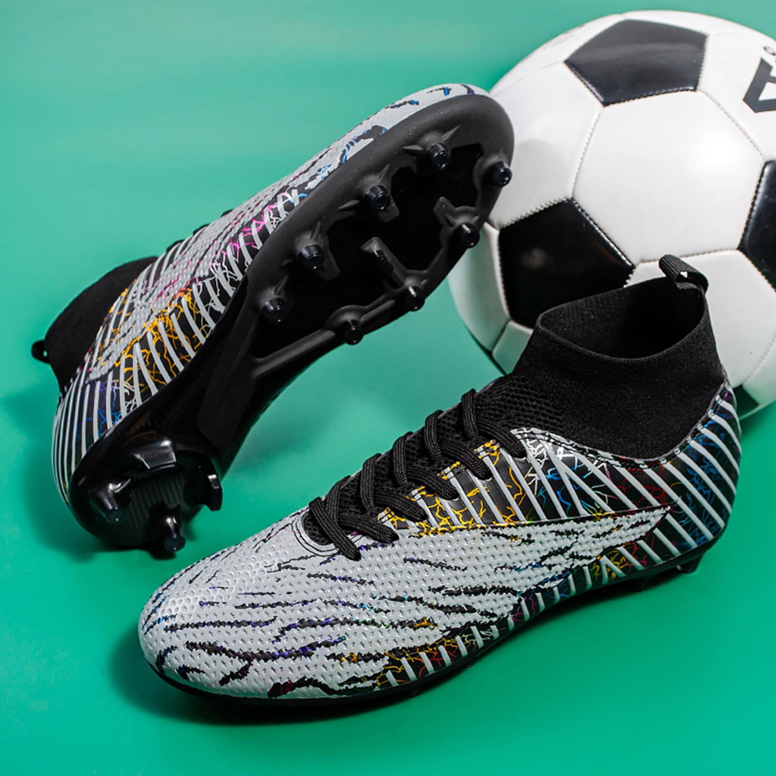 

Высокие футбольные бутсы осень новые внешнеторговые шипы сломанные ногти камуфляж черные детские профессиональные тренировочные бутсы 45 чёрный