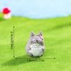 3Pcs/Bag Cute Mini Totoro Doll Resin Car Ornaments Micro Landscape Figurines Diy Accessories Home Decor Dollhouse Toy Kids Gifts