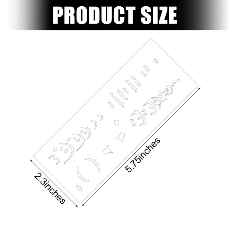 6 Stück Angelköder-Schablonen Waschbares PVC Zeichenschablonen zum Malen Handgefertigte Fischköder Scrapbooking Verzierungen