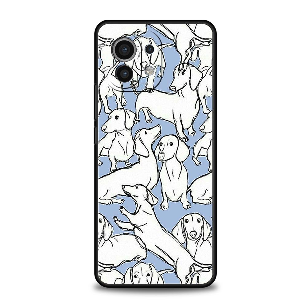Dachshund Sausage Dog Phone Case For Xiaomi Mi 15 14 Pro 13 12 11 Lite 10T 11T 12T 13T 14T Poco X6 X5 X4 X3 NFC F3 F4 GT Cover
