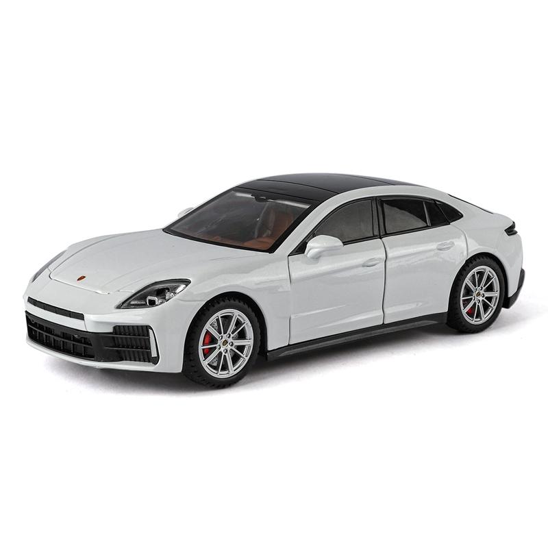 AABKQ1 1:24 Simulate Porsche Panamera Alloy Car Model, Collect Car Doors That Can Be Opened with Sound and Light, Supercar Ornaments