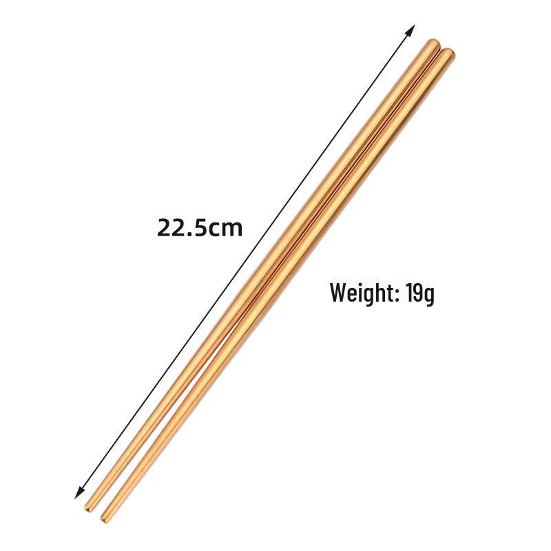Baguettes en acier inoxydable 304 galvanisées: Coloré, antidérapant, anti-brûlure, idéal pour un usage domestique et commercial.