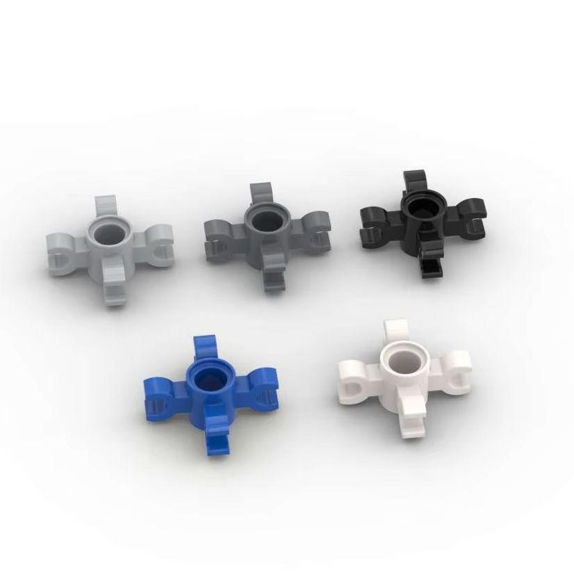 MOC 10PCS Puzzle Particle 90202 Pin Connector Building Blocks 15646 Round 4 Clips Brick Assemble Toy Birthday Gift Dropshipping