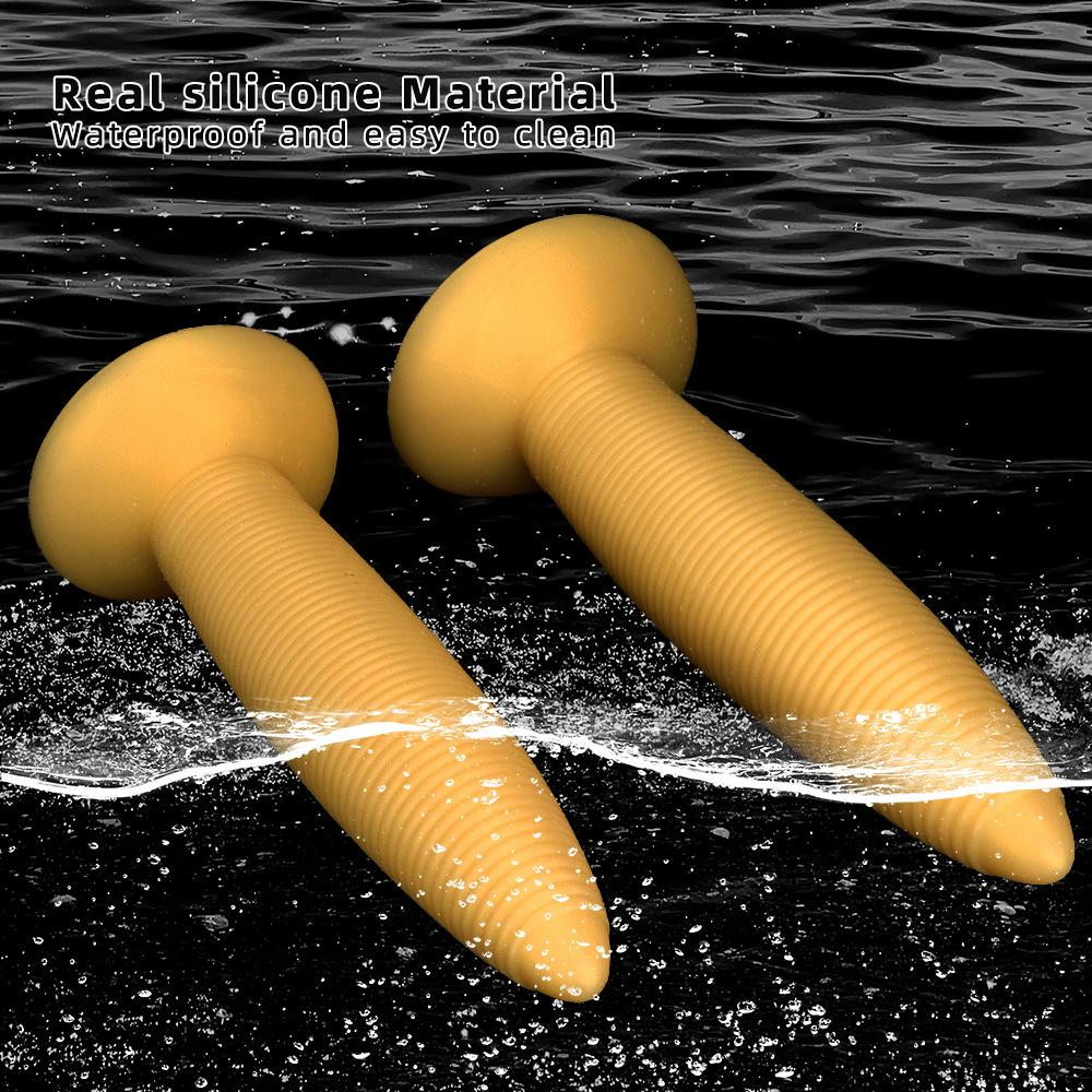 Silicone Pointed  Oversized  Ultra Long 8cm Thread  Giant Penis Anal Plug Boxing Supplies Oversized  Ultra Thick Male
