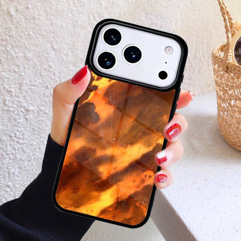 Tortoise Shell Pattern Marble Phone Case For iPhone 17 Air 16 15 14 13 12 11 Pro Max Plus iPhone 15 Plus