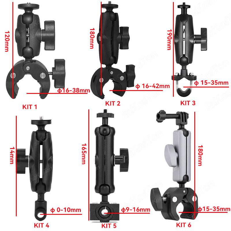 For GoPro 13 12 11 10 9 8 Motorcycle Bicycle Holder Handlebar Mount Bracket For Insta360 X5 X4 DJI OSMO Action 5 Pro Accessories