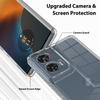 For Motorola Edge 50 Fusion 5G Case Ultra Crystal Transparent Acrylic+TPU Phone Cover