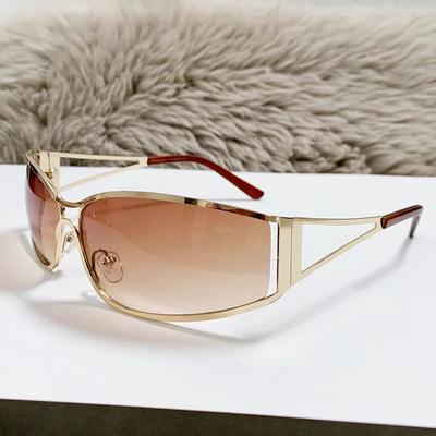 Gradient Square Sunglasses Women Men Outdoor Colorful Minimalist Sun Glasses Mirror Silver Designer Brand Fashion