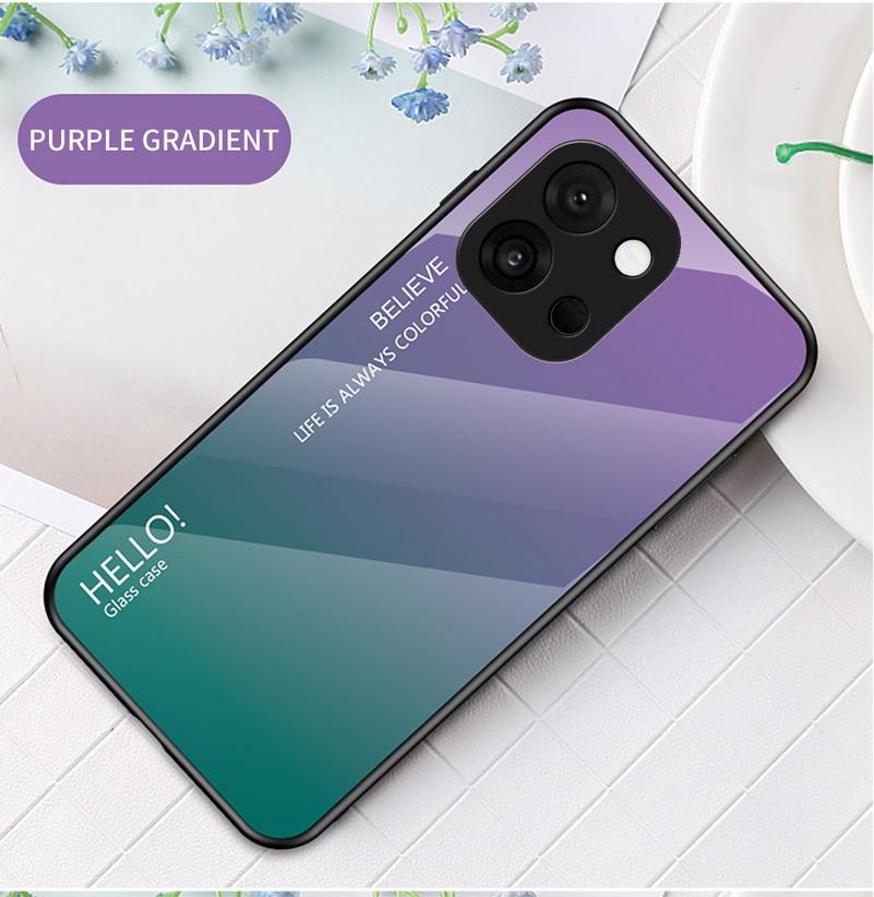 

Gradient Tempered Glass Protect Case for OnePlus 13T One Plus Nord Ce 4 Lite 3 N30 Glossy Cover OnePlus Nord CE4